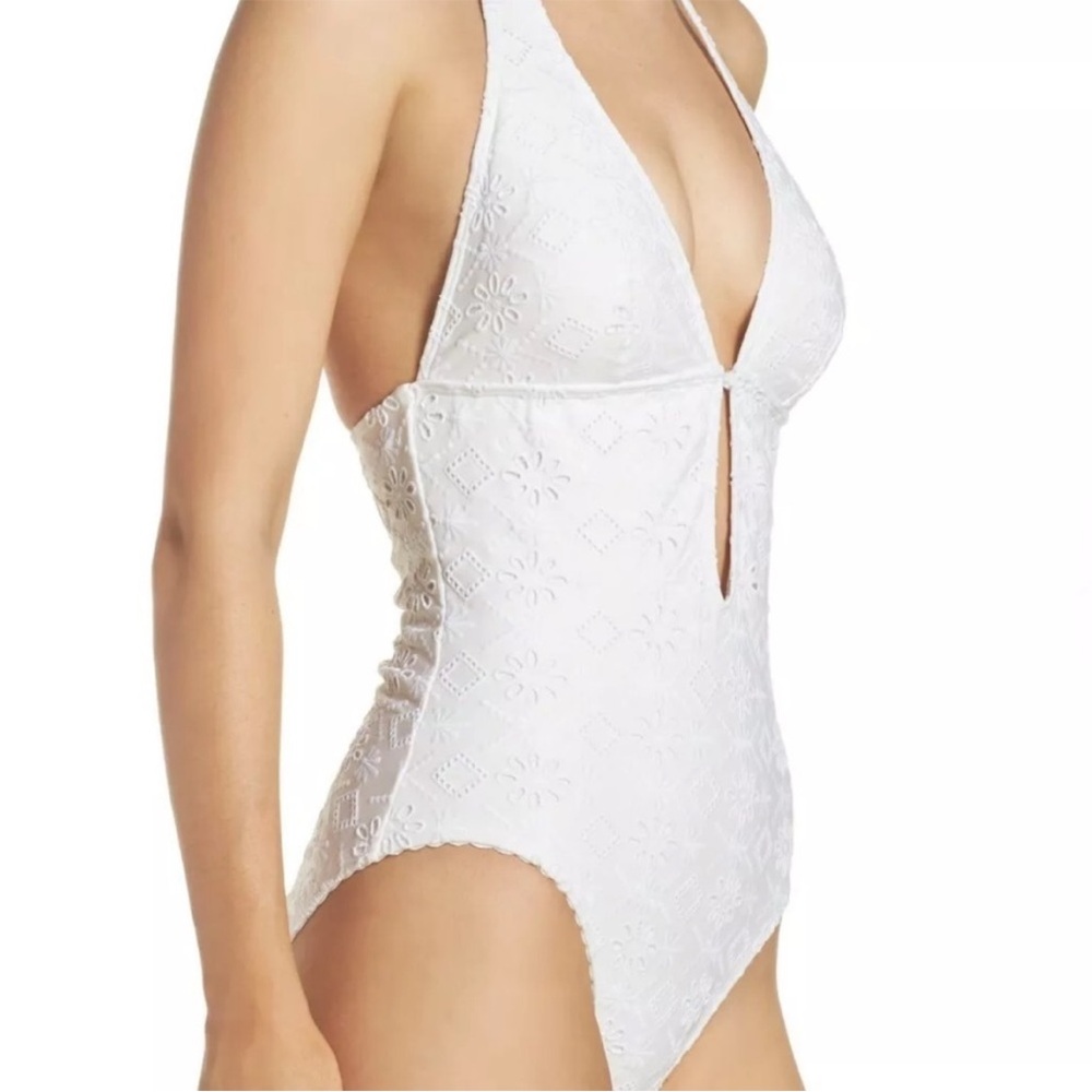 Kate Spade White Floral One Piece Swimsuit